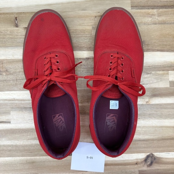 Vans Era Canvas Red Gum Sole Men's 13 - Picture 7 of 7
